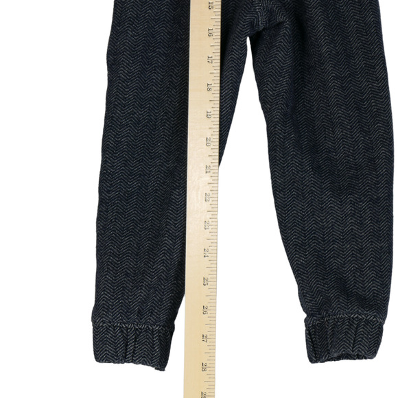 Joe Fresh Boys Size 3 Joggers Dress Pants with Suspenders Blue Herringbone - Picture 8 of 10